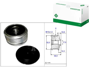 Koło Pasowe Alternatora Mercedes M266 Ina