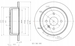 Tarcze Ham. 2szt Daewoo T. Nubira Maxgear