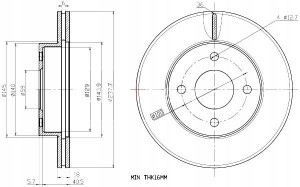 Tarcze Ham. 2szt Nissan P. Micra 92-03 Maxgear