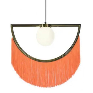 Lampa Sufitowa Wisząca Żyrandol Kula Mosiądz