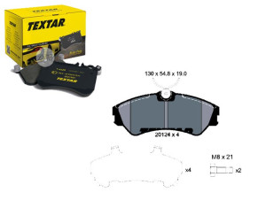 Klocki Hamulcowe Vw Przód T4 09 90 14 Textar