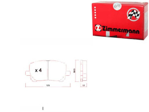 Klocki Hamulcowe Toyota Avensis Verso 01-09 Zimmer