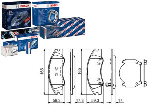 Klocki Hamulcowe Kia Cerato 1.5d-2.0d 03.04- Bosch