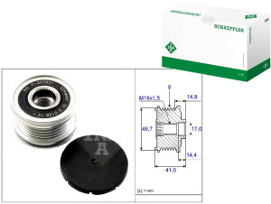 Koło Pasowe Alternatora Mercedes W168 W168 W245 Cd