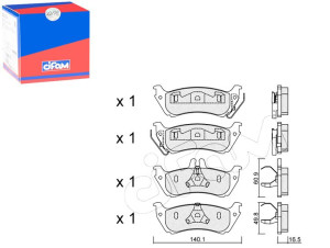 Klocki Hamulcowe Mercedes W163 Ml230-ml430 98-00 T