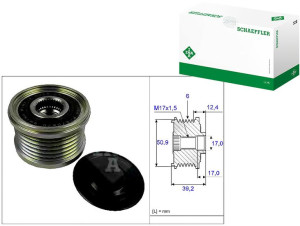 Koło Pasowe Alternatora Mazda 6, Cx-5 2.2 D 04.12-