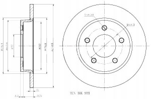 Tarcze Ham. 2szt Mazda T. 3 03- Maxgear