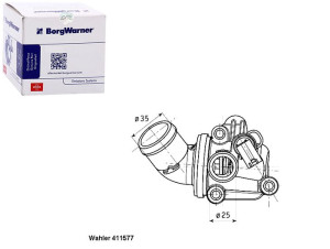Termostat Mercedes W169 W245 80c Wahler