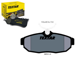 Klocki Hamulcowe Ford Tył Mustang 04- Textar