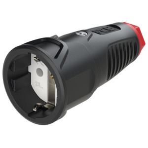 Gniazdo przenośne gumowe 16A 2P+Z 230V SCHUKO IP20 TAURUS2 2510-sr