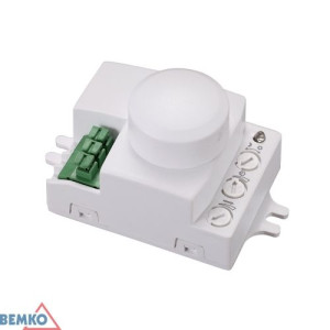 Czujnik ruchu mikrofalowy biały st. 8m 1200W