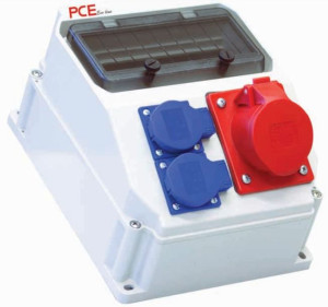 Rozdzielnica stacjonarna ECOLINE 16A/5P 2GS IP54 90EKO007