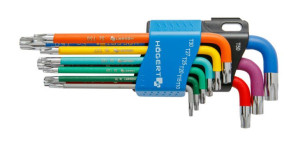 Klucze TORX długie 9 szt.