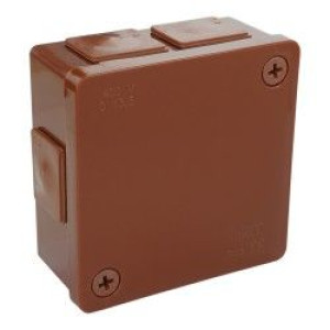 Puszka z zaciskiem 86x86x40 IP55 brazowa