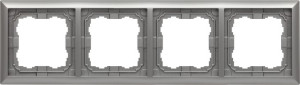 Ramka 4-krotna aluminium Kos66