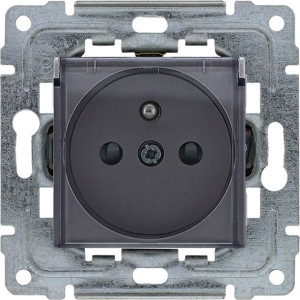 Gniazdo pojedyncze 2p+PE IP44 inox Dante