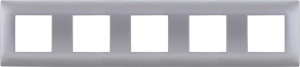 Ramka 5-krotna inox Dante