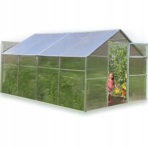 Szklarnia ogrodowa 3x6m 2,8x6m poliwęglan LUN FIX 6mm