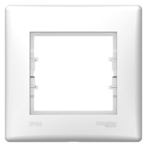 Ramka 1-krotna IP44 biała Sedna