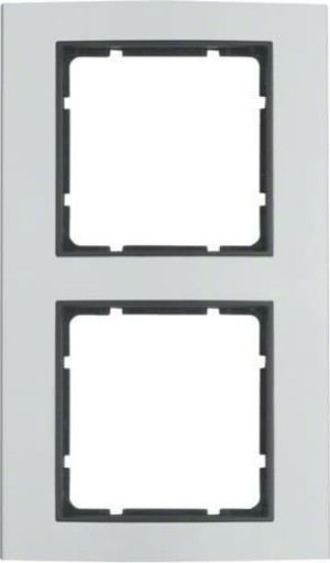 Ramka 2-krotna aluminium/antracyt B.3 BERKER