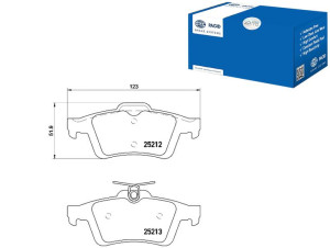 Klocki Hamulcowe Hella Pagid 1683374 1809458 Bv612