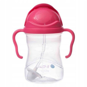 Bidon ze słomką 240 ml raspberry