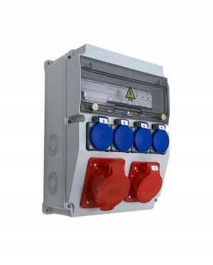 Rozdzielnica ASTAT 446 Plus IP65 32A/5P 16A/5P 4x230V Typ E IP44 IK08