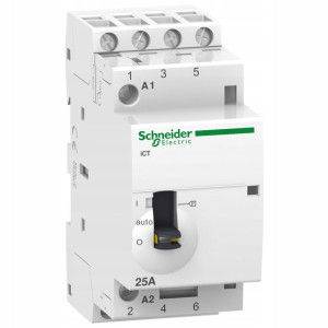 Schneider Stycznik Modułowy Acti9 Ict50r25-40-230 25a 4no 220/240 Vac
