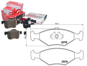 Klocki Hamulcowe Fiat Siena 98- Brembo
