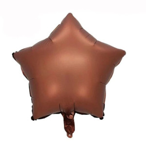 Balon 18" Gwiazda Matowa Czekoladowa