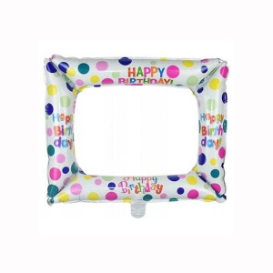 Balon Foliowy Happy Birthday Ramka 59cm