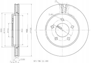 Tarcze Ham. 2szt Chrysler P. Voyager 95-01 Maxgear