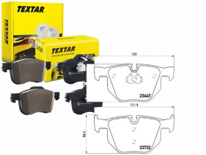 Klocki Hamulcowe Bmw Tył E70 E71 X5 X6 08- Textar