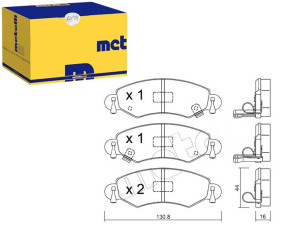Klocki Hamulcowe Opel Agila 00- Metelli
