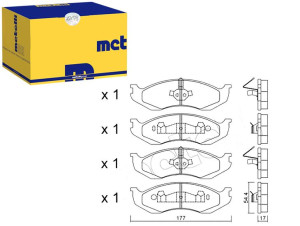 Klocki Hamulcowe Jeep Cherokee 88-96 Metelli