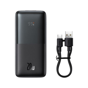 Baseus Bipow Pro | Power Bank 10000mAh 20W z kablem USB-C PD QC Samsung AFC