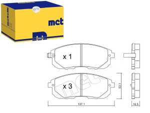Klocki Hamulcowe Nissan Tiida 07- Metelli