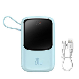 Baseus Qpow Pro | Power Bank 10000mAh PD 20W QC 3.0 z kablem Lightning (do