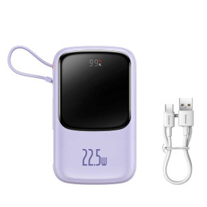 Baseus Qpow Pro | Power Bank 10000mAh PD 22.5W QC3.0 z kablem USB-C