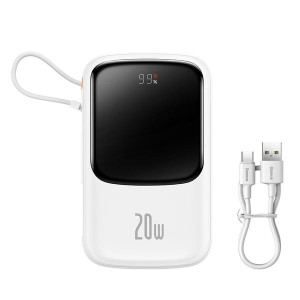 Baseus Qpow Pro | Power Bank 10000mAh PD 20W QC 3.0 z kablem Lightning (do