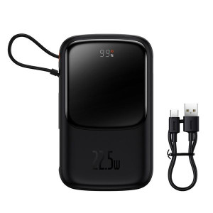 Baseus Qpow Pro | Power Bank 10000mAh PD 22.5W QC3.0 z kablem USB-C Oversea