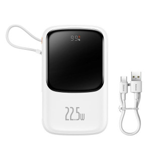 Baseus Qpow Pro | Power Bank 10000mAh PD 22.5W QC3.0 z kablem USB-C Oversea