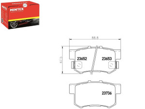Klocki Hamulcowe Mintex 43022stka00 43022s9aa00 43