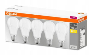 Zestaw 5x Żarówka Led E27 8,5w =60w 2700k Osram