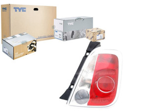 Lampa (ramka Chrom) Abarth 500 / 595 / 695 Fiat 50