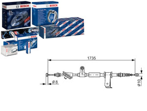 Linka Hamulca Ręcznego Alfa Tył 159 05-11 Pr Bosch