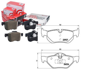 Klocki Hamulcowe Bmw 3 E90 05- Tył Brembo