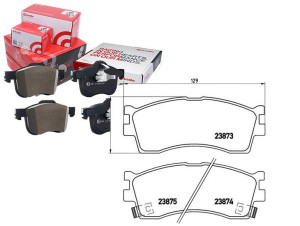 Klocki Hamulcowe Kia Rio 02-05 Przód Brembo