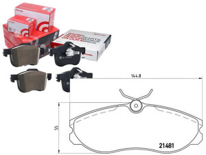 Klocki Hamulcowe Nissan Terrano Ii 93- Brembo
