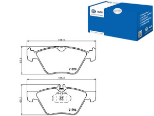 Klocki Hamulcowe Hella Pagid 00k05139218ab 5114555